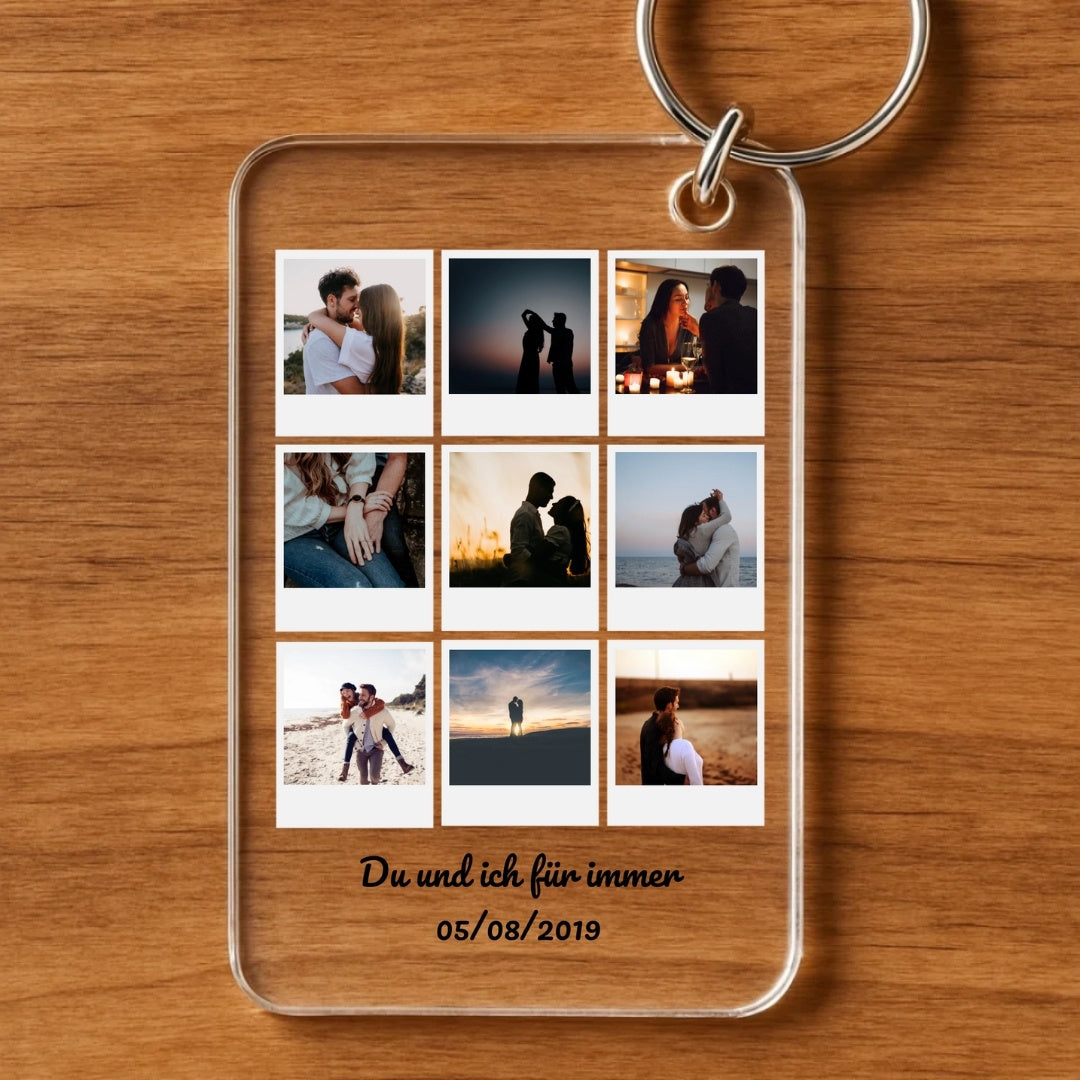 Du und ich für immer - Personalisierter Schlüsselanhänger