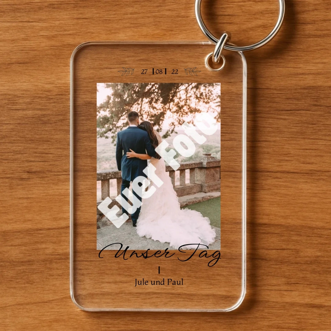 Unser Tag - Personalisierter Schlüsselanhänger
