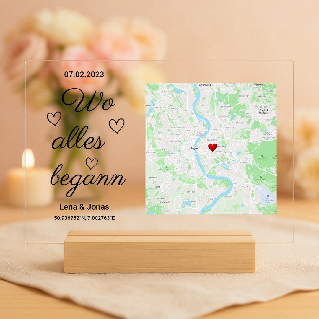 Where it all began – Personalized acrylic board (30x20)