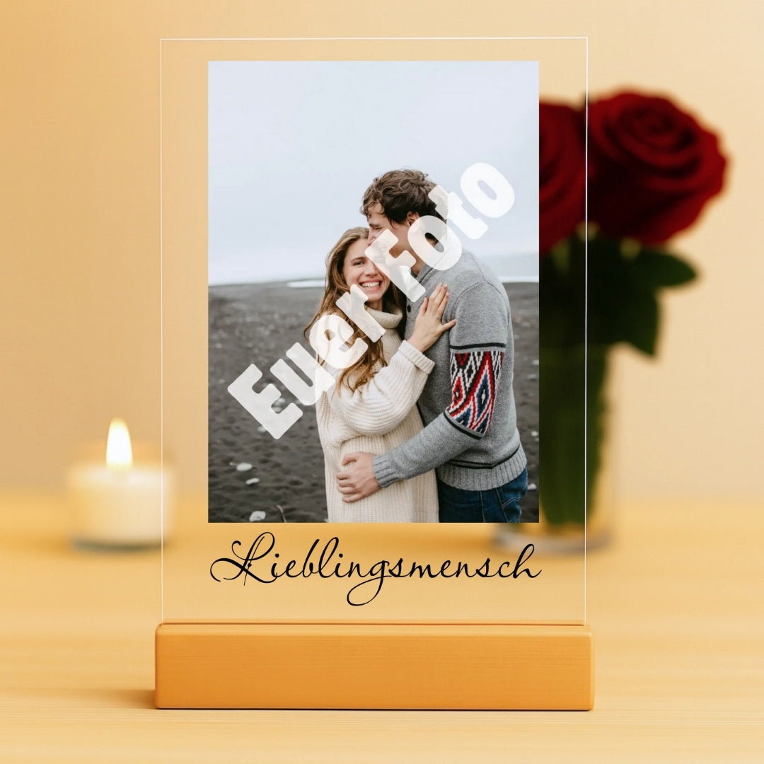 Lieblingsmensch - Personalisierte Acryltafel (20x30)