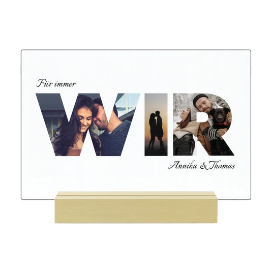 Wir - Personalisierte Acryltafel (30x20)