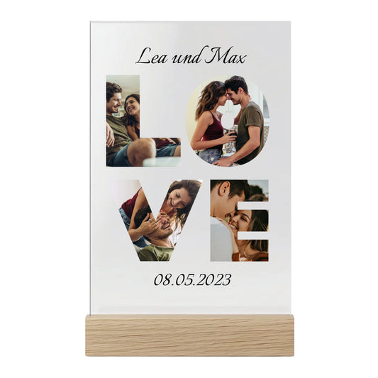 Love - Personalisierte Acryltafel (20x30)