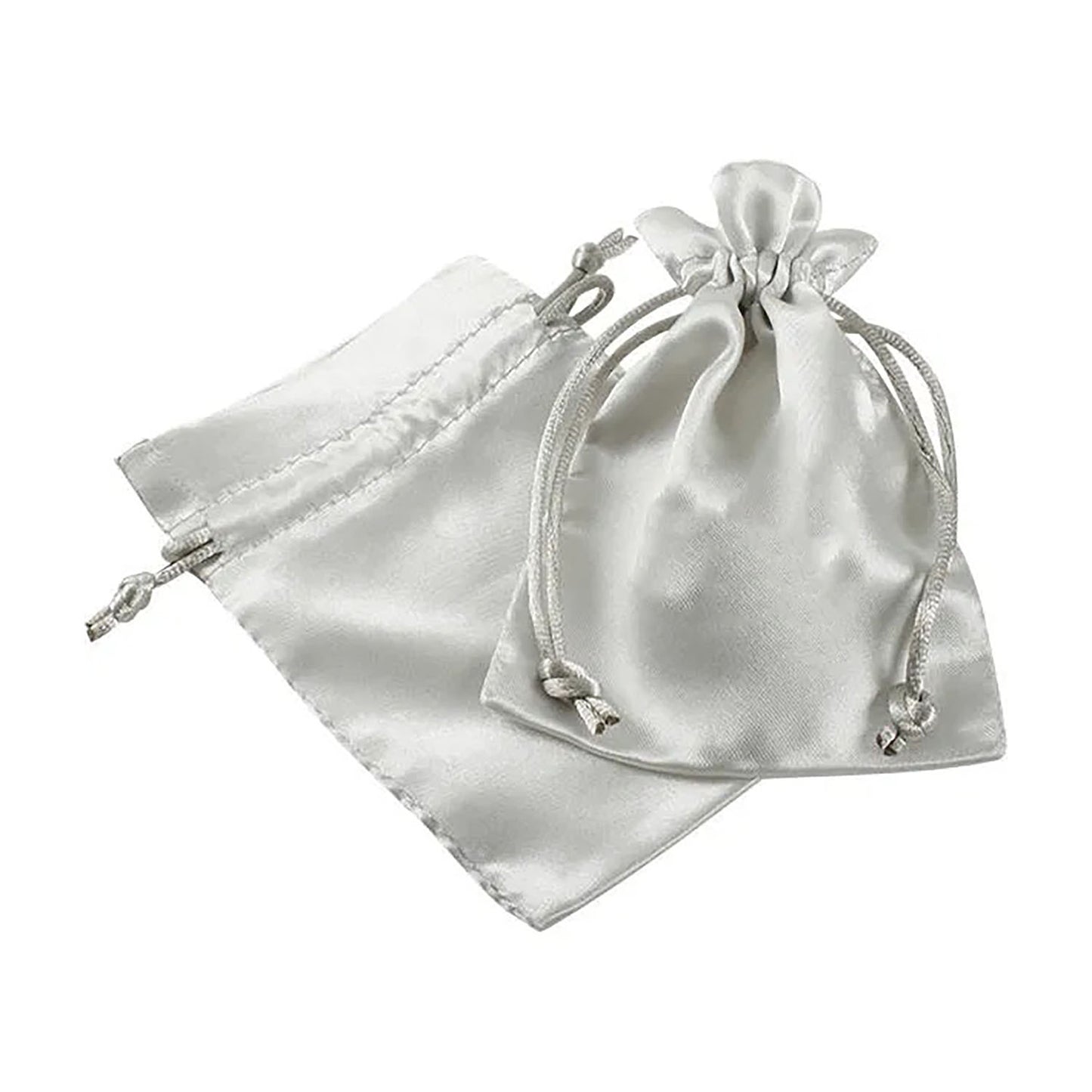 Sac Ornement en Satin - Gris