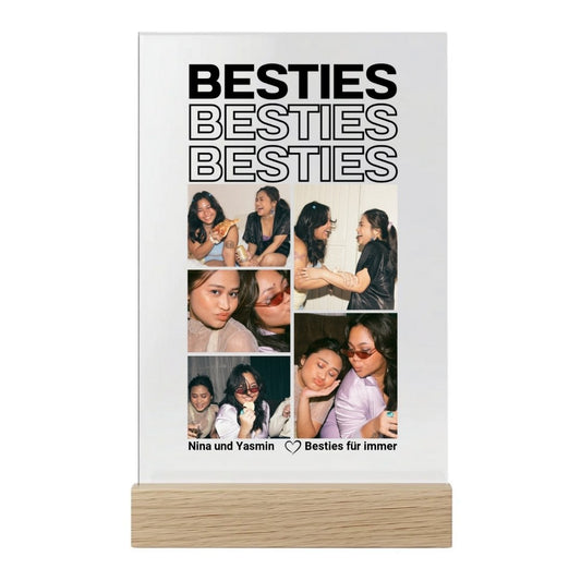 Besties - Personalisierte Acryltafel (20x30)