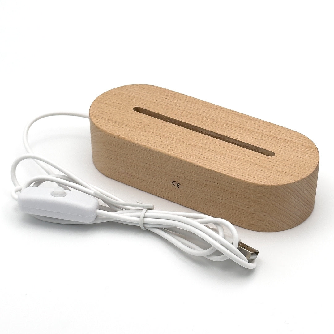 Base LED avec câble USB pour veilleuse