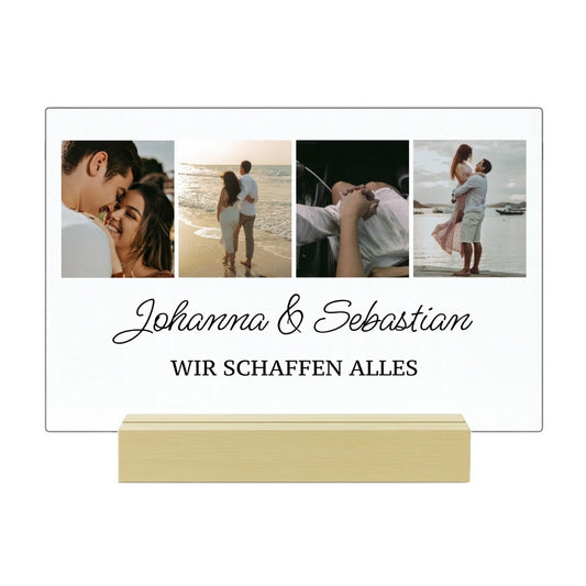 Wir schaffen alles - Personalisierte Acryltafel (30x20)