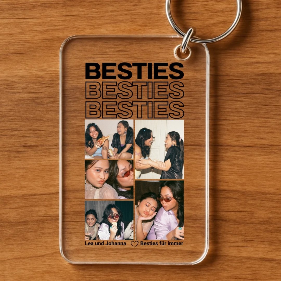Besties - Personalisierter Schlüsselanhänger