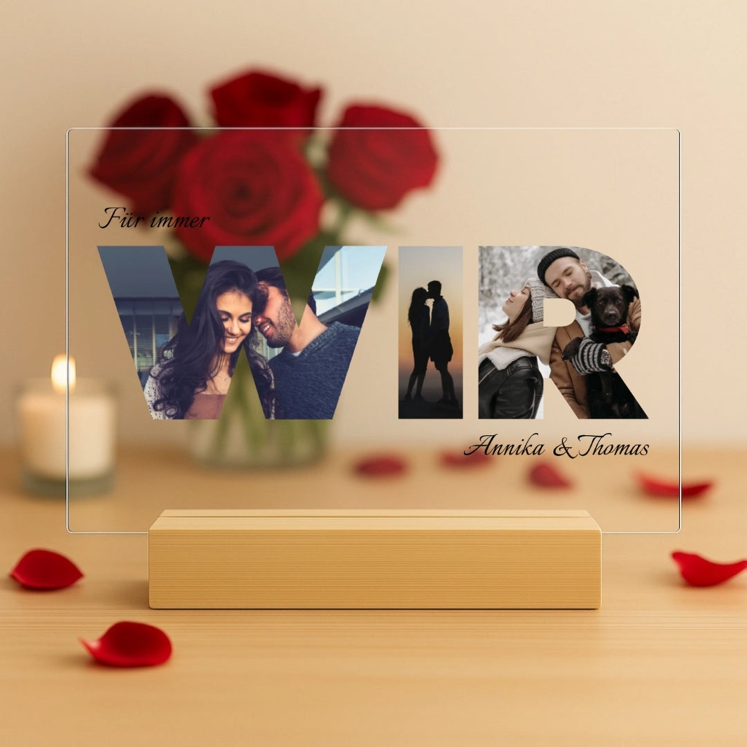 Wir - Personalisierte Acryltafel (30x20)