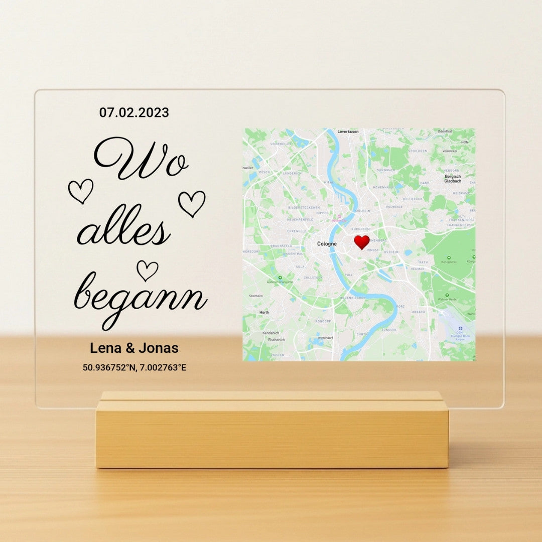 Where it all began – Personalized acrylic board (30x20)