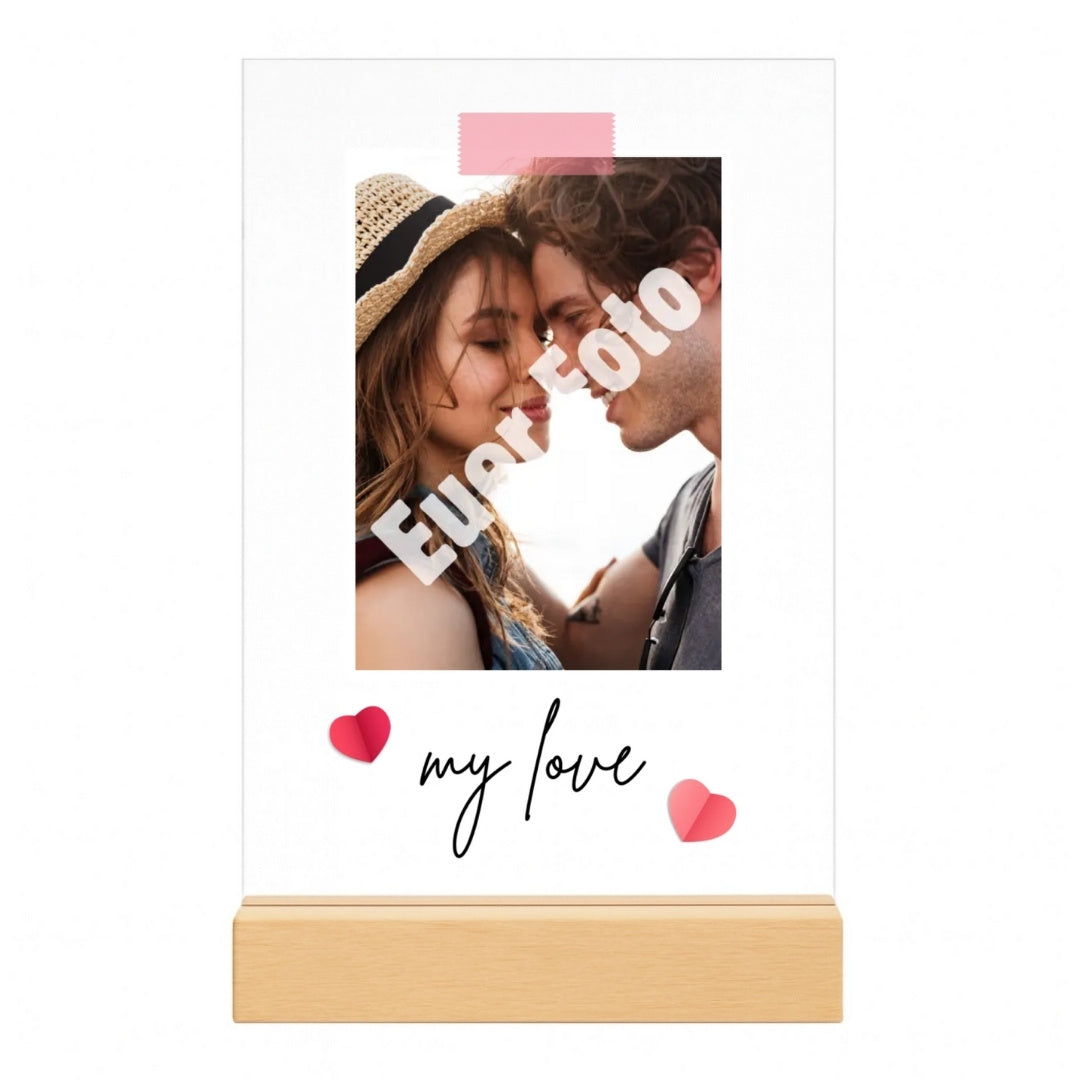 my love - Personalisierte Acryltafel (20x30)
